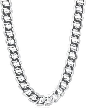 Pompeii3 Mens Cuban 14k Gold (179gram) or Platinum (302gram) 13.5mm Link Chain Necklace 24