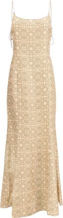 Kristina Ti Womens Sleeveless Long Dress Multicolour Viscose