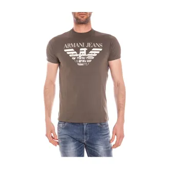 Armani Jeans Tops, Heren, Groen, L, C6H71Ff T-Shirt