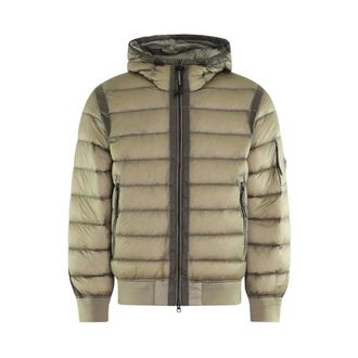 C.P. Company Winter Jackets, male, Brown, Size: M D.d. Shell Hooded Jacket