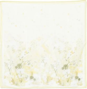 Saiid Kobeisy Foulard in chiffon di seta - Giallo