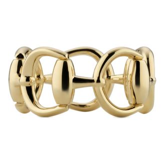 Gucci Rings, female, Yellow, 52 MM, Horsebit Ring in yellow gold