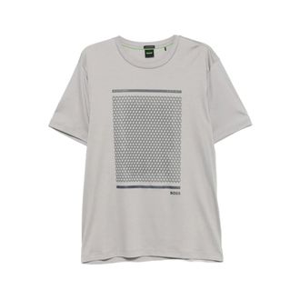 HUGO BOSS Hugo, T-Shirts, male, Gray, Size: 2XL T-shirt Boss