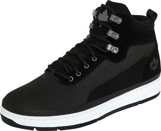 K1X Schn&uuml;rboots K1X K1X Gk3000, Herren, Gr. 42,5, schwarz, wei&szlig;, Leder, Textil, Schuhe Schn&uuml;rboots, Winterschuhe, Winterboots, Schn&uuml;rstiefel, Winterstiefe