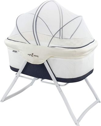 OEM Bebito Cuna De Beb&eacute; De Viaje Plegable Minicuna Con Mosquitera (azul Marino)