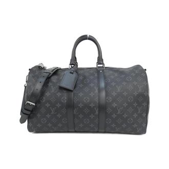 Louis Vuitton Black Coated Canvas Boston Bag (Pre-Owned)