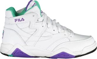 Fila Witte veterschoenen met contrasterende accenten - Dames - Sneakers - Wit - 39 EU - Leer - Schoenen