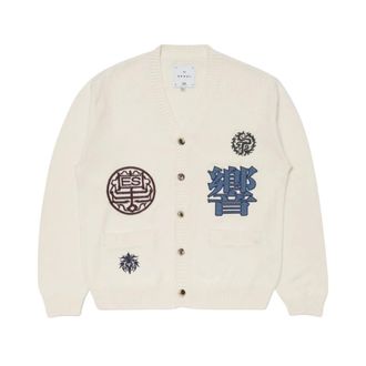 Edwin Hibiki Vest - Heren - Truien - Wit - Maat: M Katoen