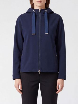 Herno Short Hooded Nylon Windbreaker Jacket with Zip Closure