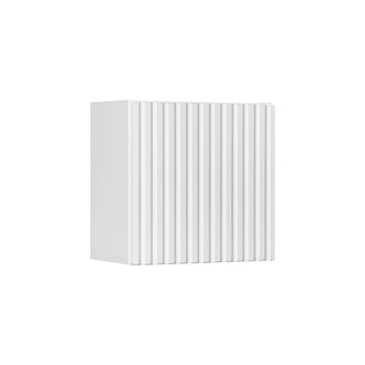 Petits Meubles Armario de pared 1 puerta paneles laminados y mdf blanco