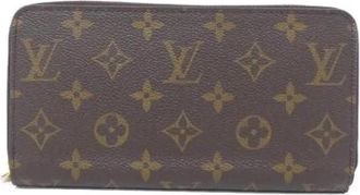 Louis Vuitton Pre-owned Monogram Long Wallet - Heren - Vintage Accessoires - Bruin - ONE Size - Vintage