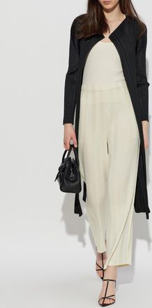 Issey Miyake Pleated Trousers, Womens, Cream