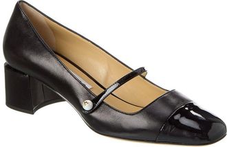 Jimmy Choo London Elisa 45 Leather & Patent Pump
