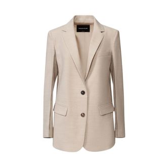 Fabiana Filippi Dames, Jassen, Beige, Maat: S