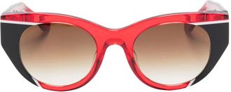 Thierry Lasry Occhiali da sole Murdery cat-eye - Rosso