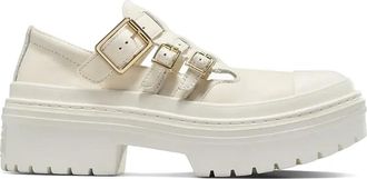 Converse buckle-fastening brogues - women - Leather/Rubber/Fabric - 7.5 - White