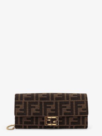 Fendi Borsa a tracolla Continental With Chain Baguette in tessuto jacquard FF - FENDI - gender_Woman