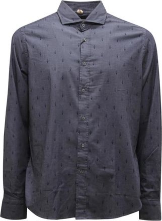 PORTOFIORI Geranio 2263 Shirt - Heren - Zakelijke Overhemden - Blauw - L - Overhemden