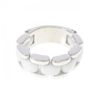 Chanel White Gold (18K) Ceramic Band Ring (Pre-Owned)