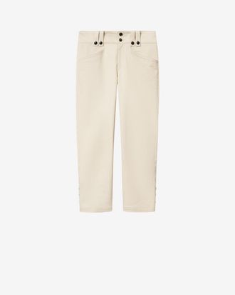 Isabel Marant Pantalon Berna - Femme - &Eacute;cru - Taille 34 - Isabel Marant