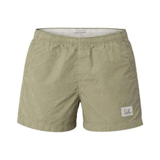 C.P. Company Beachwear, male, Green, Size: M Chrome-R Swim Shorts