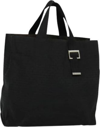 Dior Pre-owned Tote Bags, female, Black, Size: ONE SIZE Pre-owned Vintage Canvas Tote