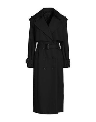 8 by YOOX DOUBLE-BREASTED COTTON TWILL OVERCOAT