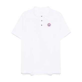 Canada Goose Polo Shirts, male, White, Size: XL Beckley Polo