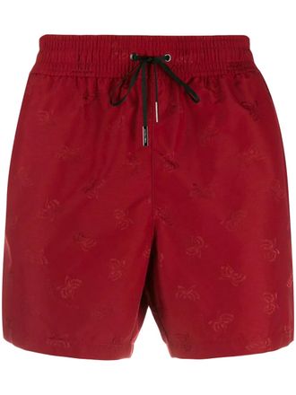 Bottega Veneta Jacquard Shorts - Red