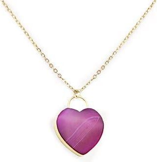Saachi Pink Stone Heart Pendant Necklace at Nordstrom Rack