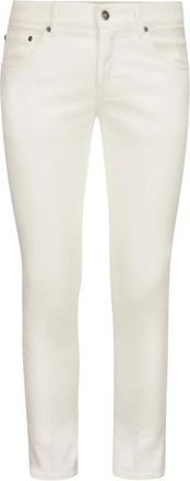 Dondup Slim-fit jeans - Heren - Slim Fit Jeans - Wit - W38 - Katoen - Jeans