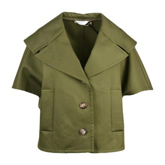 Max Mara Dames, Jassen, Groen, Maat: S/M Katoen