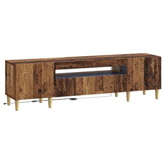 vidaXL Mueble De Tv Led Madera Envejecida Madera De Ingenier&iacute;a Vidaxl