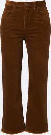 Isabel Marant Ruthie cropped corduroy straight pants