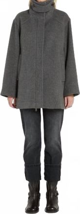 Marella Africa Short Coat In Dark Grey