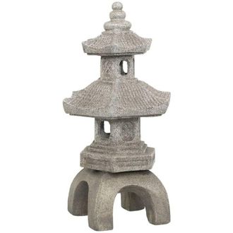 Atmosphera Pagoda da esterno uchi h.66,5cm grigio magnesia - Atmosphera cr&eacute;ateur dint&eacute;rieur