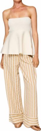 Line & Dot Isadore Knit Top In Ivory