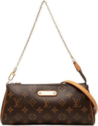 Louis Vuitton Pre-owned Eva - Dames - Vintage Schoudertas - Bruin - ONE Size - Leer - Vintage