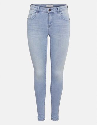 Noisy May Womens Five Pocket Skinny Fit Jeans - Blue - Size: 27 l34