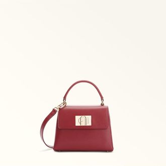 Furla 1927 Mini Leather Top Handle, Cherry Color