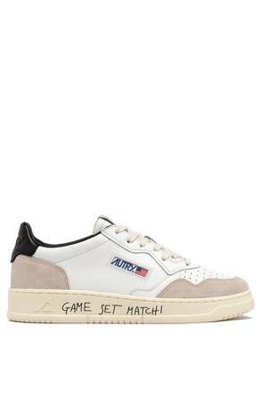 Autry Medalist Leather Suede Sneakers