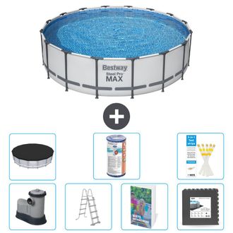 Bestway Piscina Bestway Steel Pro Max Redonda - 488x122 Cm - 8-piezas S563