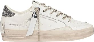 Crime London Sk8 Deluxe Always Shining - - Shoes - Donna - Bianco - 38 EU