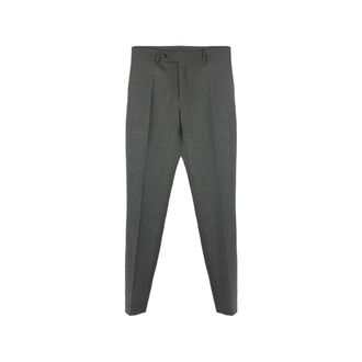 Incotex Slim-fit Trousers, male, Gray, Size: 3XL Tapered Virgin Wool Trousers
