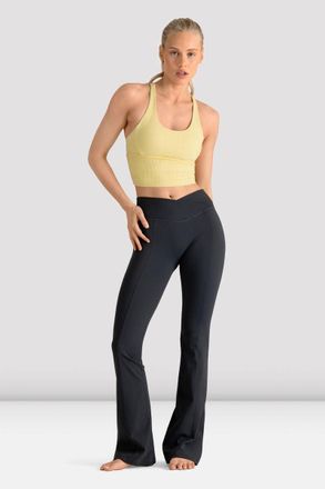 Bloch BLOCH Ladies Apex Longline Bra Top, Vanilla Custard