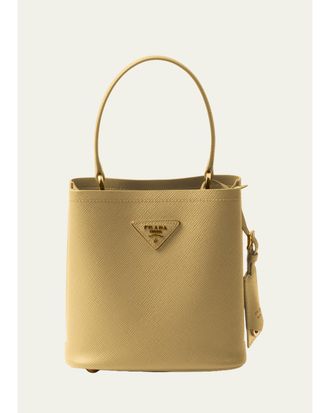 Prada Panier Saffiano Leather Top-Handle Bag