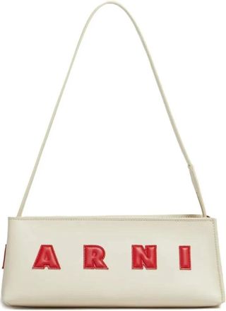 Marni Museo Baguette Bag - unisex - Schoudertassen - Beige - ONE Size - Leer - Tassen