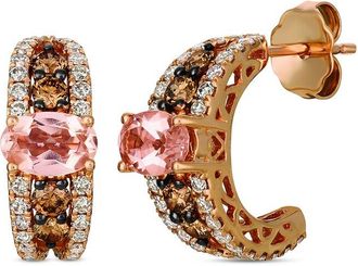 Le Vian Nude Palette 14K Rose Gold 1.52 Ct. Tw. Diamond & Morganite Drop Earrings