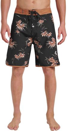 Quiksilver Surfsilk Coastal Flora Swim Shorts in Black at Nordstrom Rack, Size 30