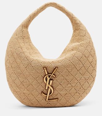 Saint Laurent Icare raffia shoulder bag